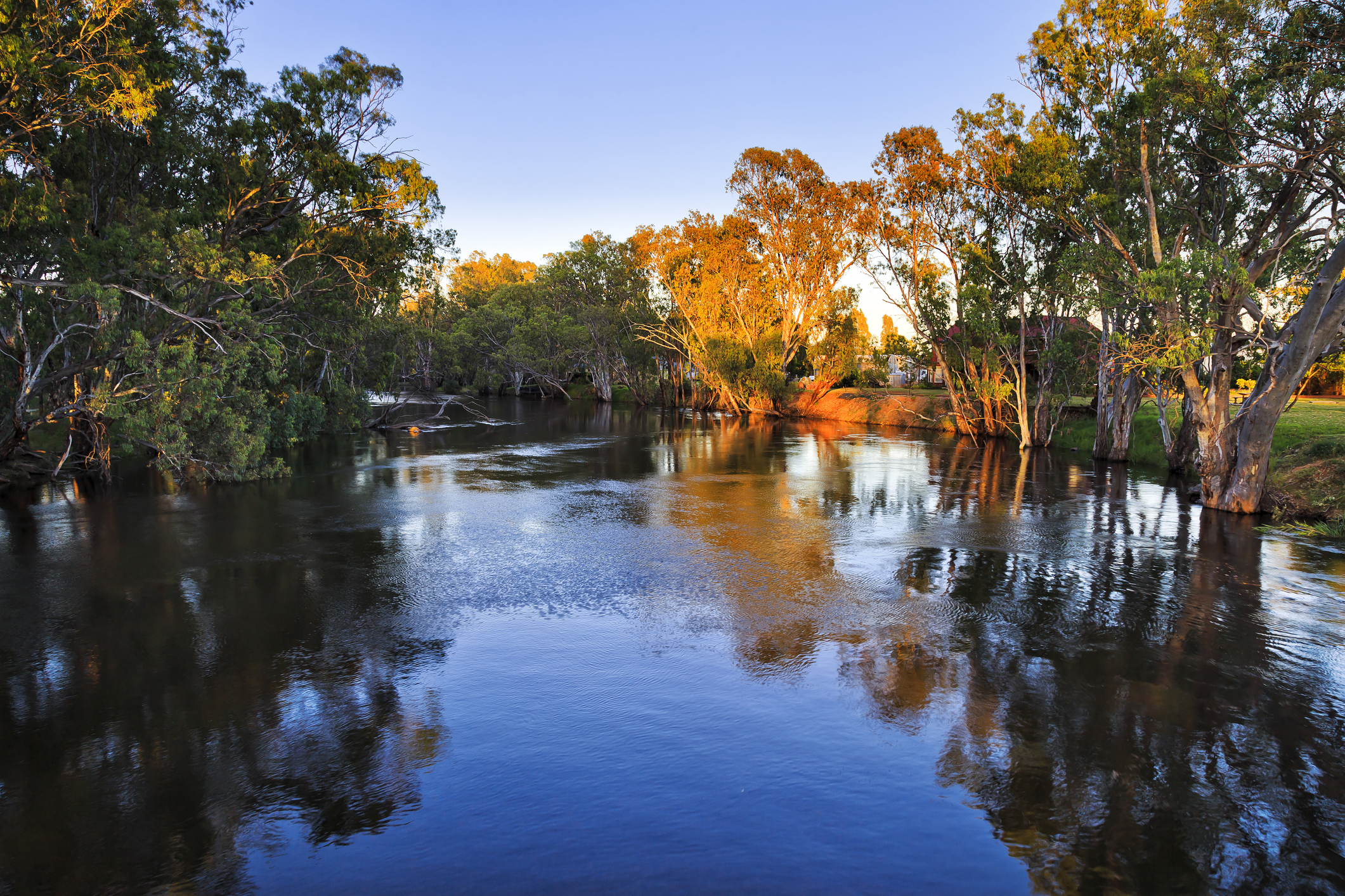 Murrumbidgee river from bridge High Speed Rail - Newcastle to Sydney